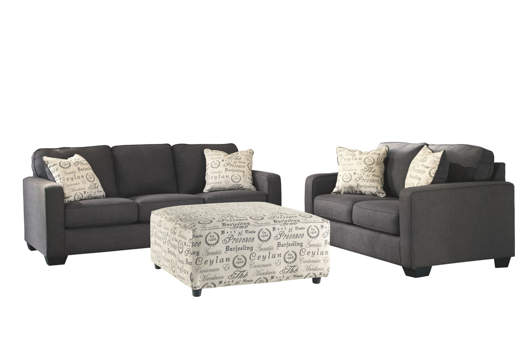 Alenya 16601 Charcoal 3-Piece Living Room Set
