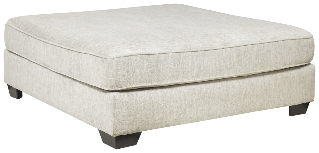 Rawcliffe 1960408 Parchment Oversized Accent Ottoman