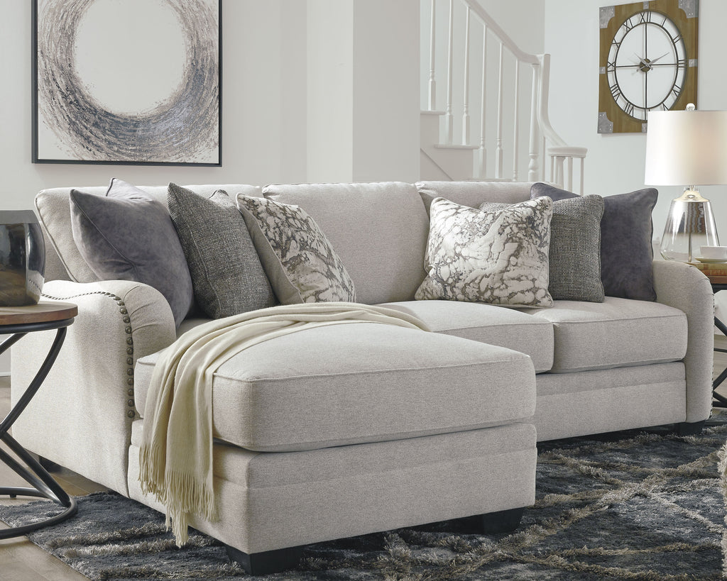 Dellara 32101S1 Chalk 2-Piece Sectional with Chaise