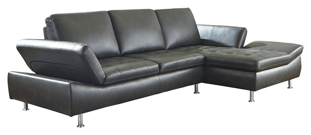 Carrnew 37206S2 Gray 2-Piece Sectional with Chaise