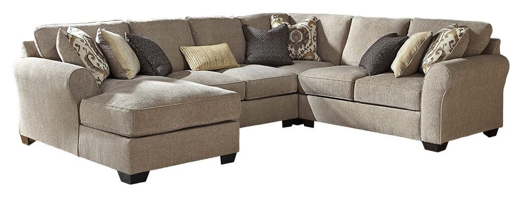 Pantomine 39102S2 Driftwood 4-Piece Sectional with Chaise