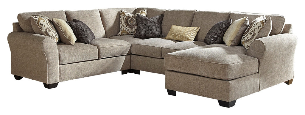 Pantomine 39102S6 Driftwood 4-Piece Sectional with Chaise