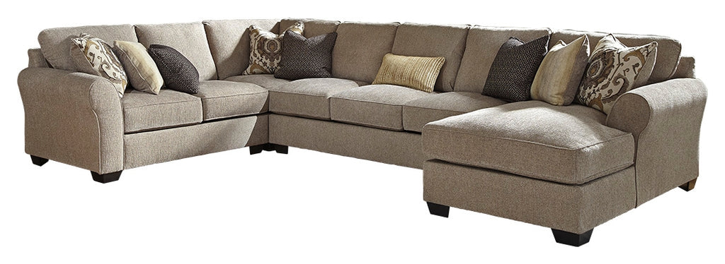 Pantomine 39102S8 Driftwood 4-Piece Sectional with Chaise