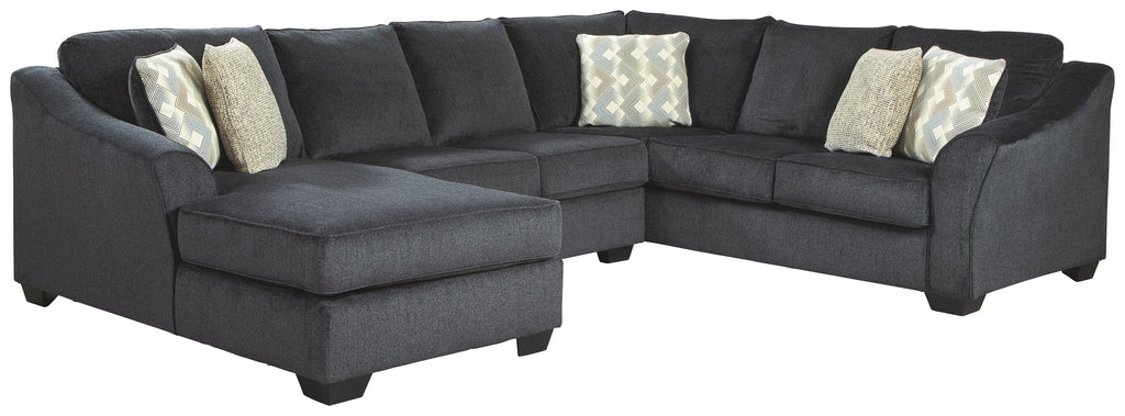 Eltmann 41303S5 Slate 3-Piece Sectional with Chaise