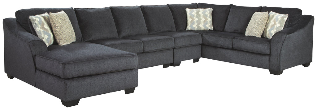 Eltmann 41303S7 Slate 4-Piece Sectional with Chaise
