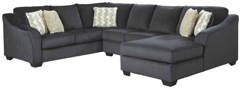 Eltmann 41303S6 Slate 3-Piece Sectional with Chaise