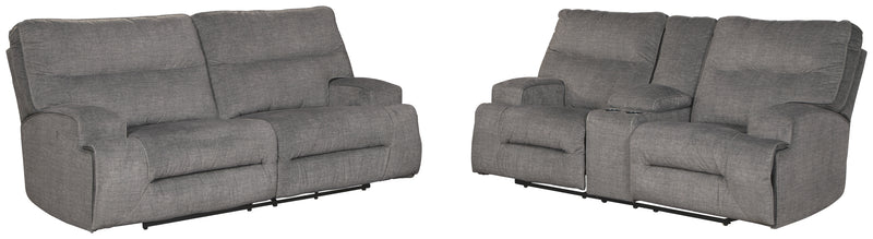 Coombs 45302 Charcoal 2-Piece Living Room Set