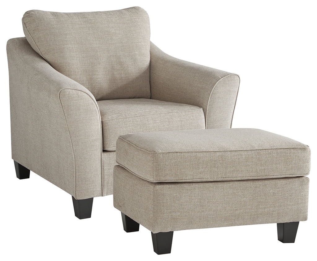 Abney 49701 Driftwood Chair and Ottoman