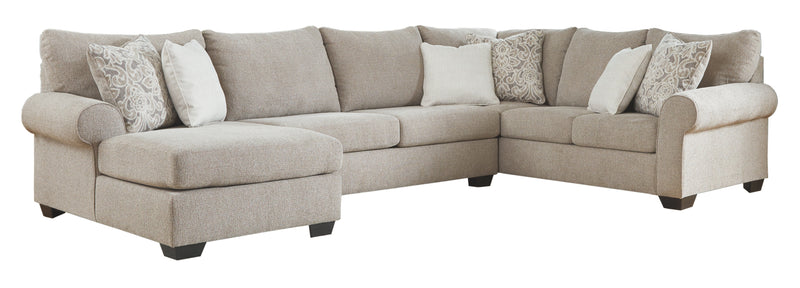 Baranello 51503S1 Stone 3-Piece Sectional with Chaise