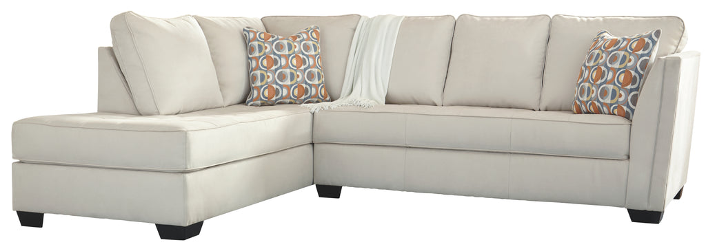 Filone 53402S1 Ivory 2-Piece Sectional with Chaise