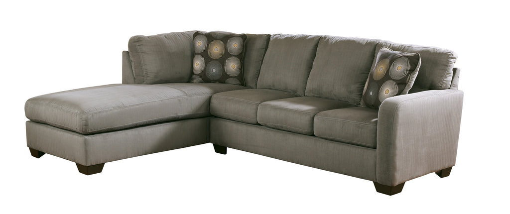 Zella 70200S2 Charcoal 2-Piece Sectional with Chaise