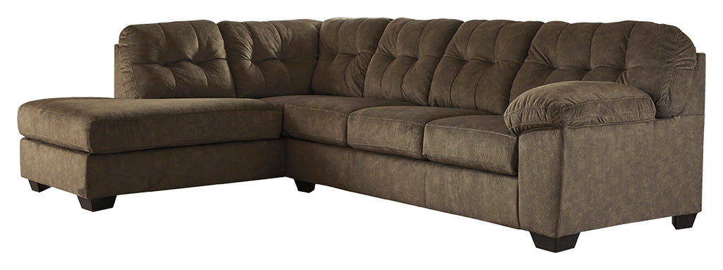 Accrington 70508S2 Earth 2-Piece Sleeper Sectional with Chaise