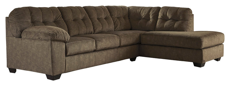 Accrington 70508S4 Earth 2-Piece Sleeper Sectional with Chaise