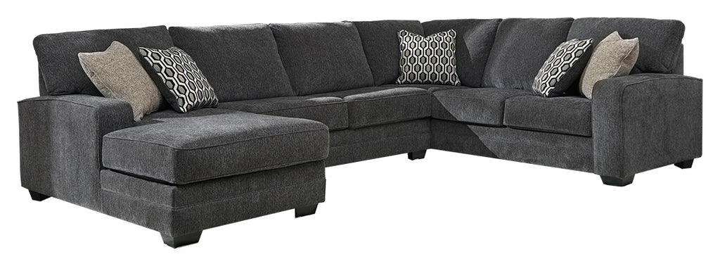 Tracling 72600S1 Slate 3-Piece Sectional with Chaise