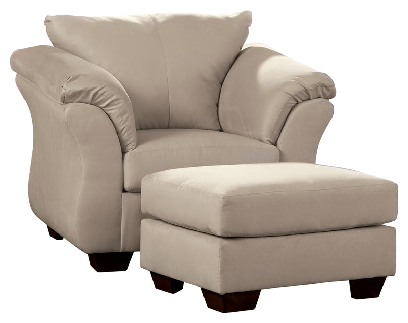 Darcy 75000 Stone Chair and Ottoman