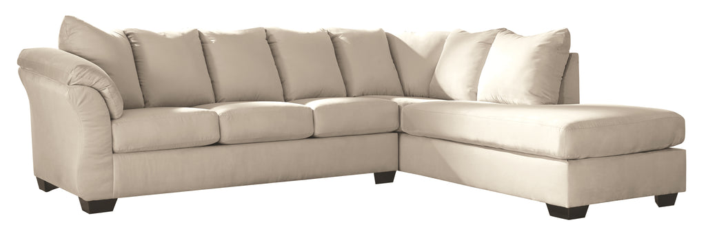 Darcy 75000S4 Stone 2-Piece Sectional with Chaise