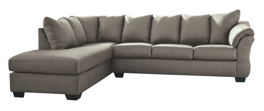 Darcy 75005S2 Cobblestone 2-Piece Sectional with Chaise