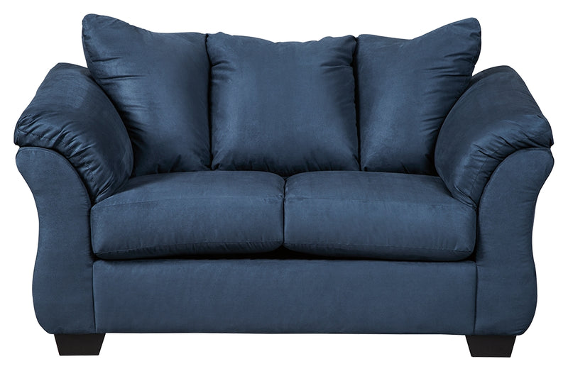 Darcy 7500735 Blue Loveseat