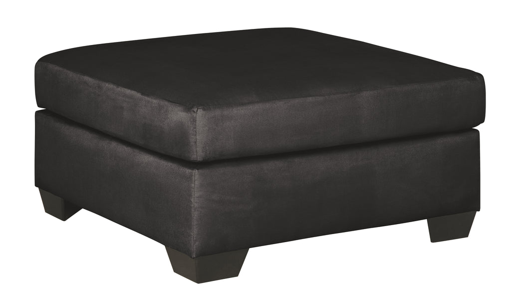Darcy 7500808 Black Oversized Accent Ottoman