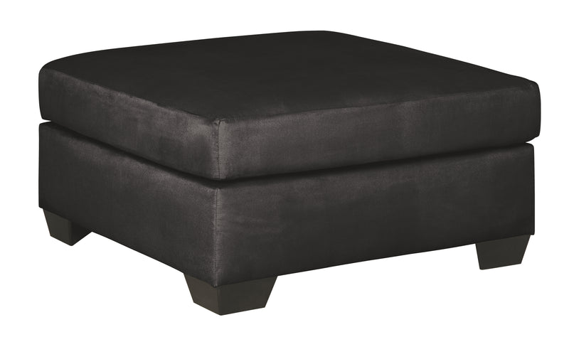 Darcy 7500808 Black Oversized Accent Ottoman