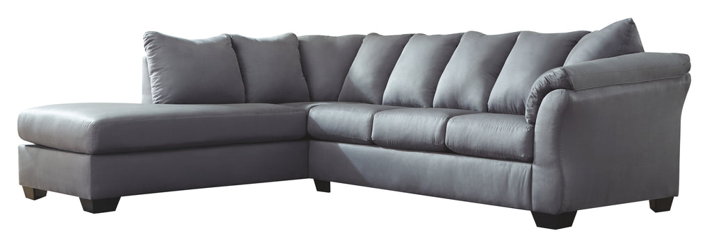 Darcy 75009S2 Steel 2-Piece Sectional with Chaise