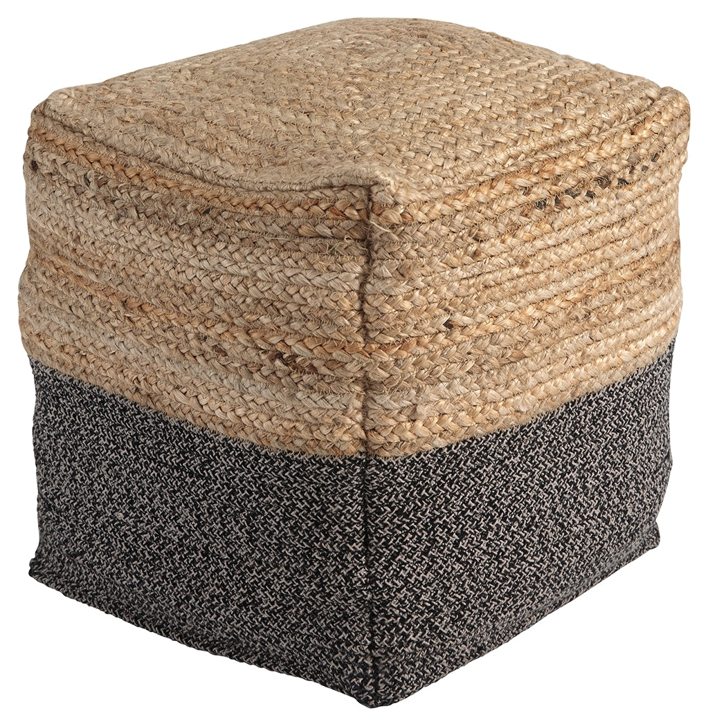 Sweed Valley A1000422 NaturalBlack Pouf