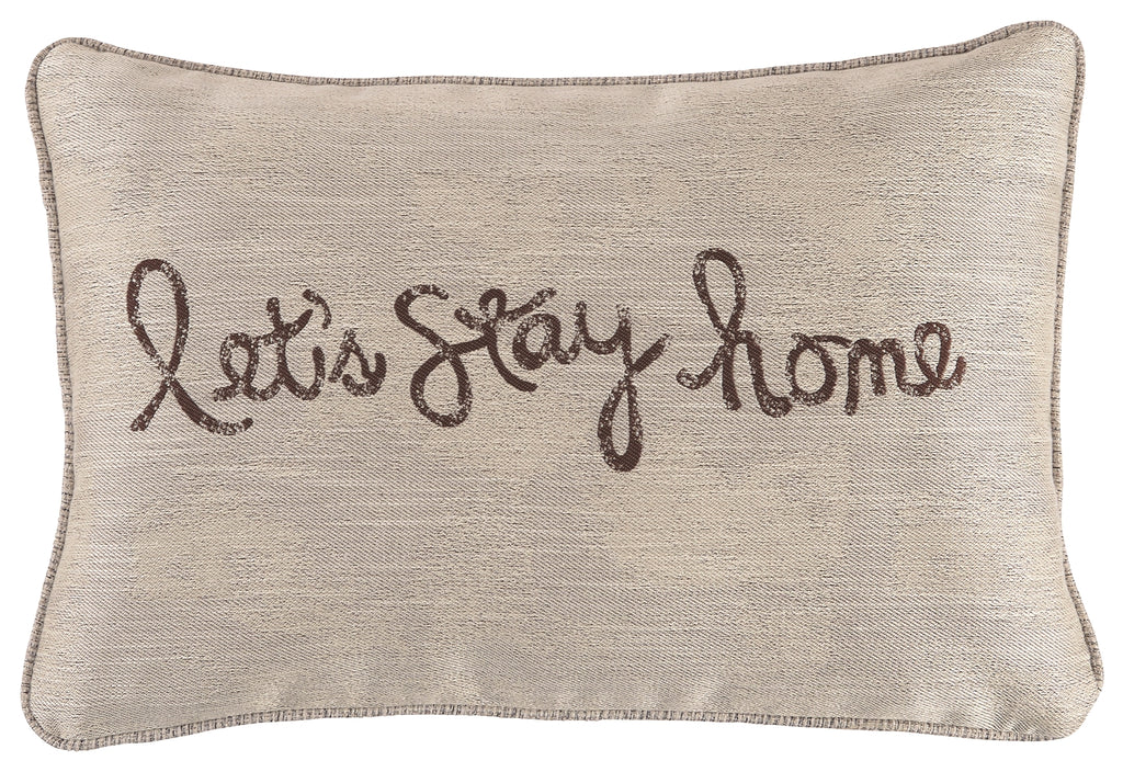 Lets Stay Home A1000554P Chocolate Pillow