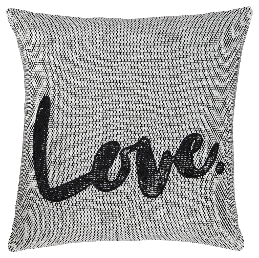 Mattia A1000819P WhiteBlack Pillow