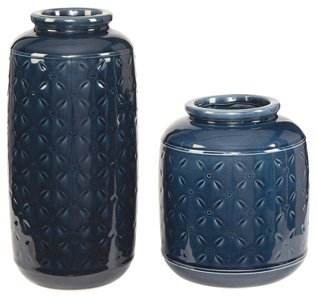 Marenda A2000130 Navy Blue Vase Set 2CN
