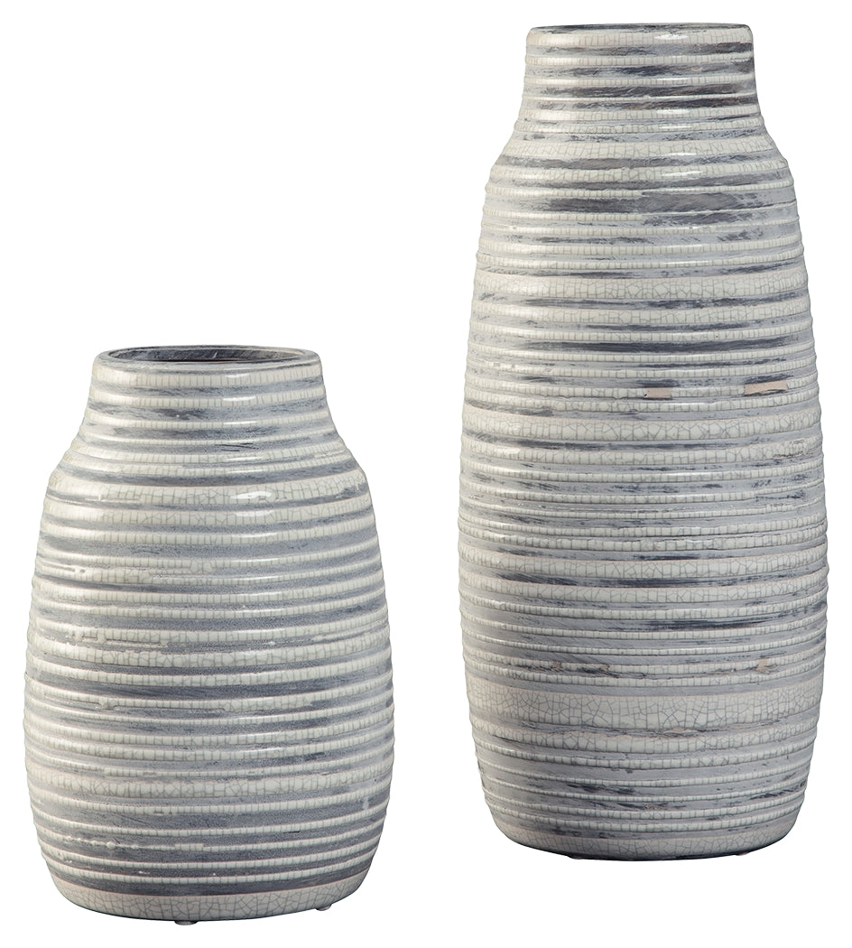 Donaver A2000210 GrayWhite Vase Set 2CN