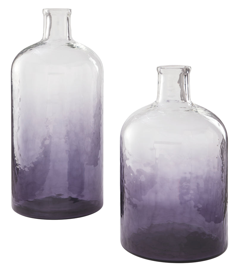 Maleah A2000322 Purple Vase Set 2CN