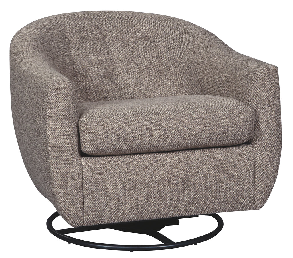 Upshur A3000003 Taupe Swivel Glider Accent Chair