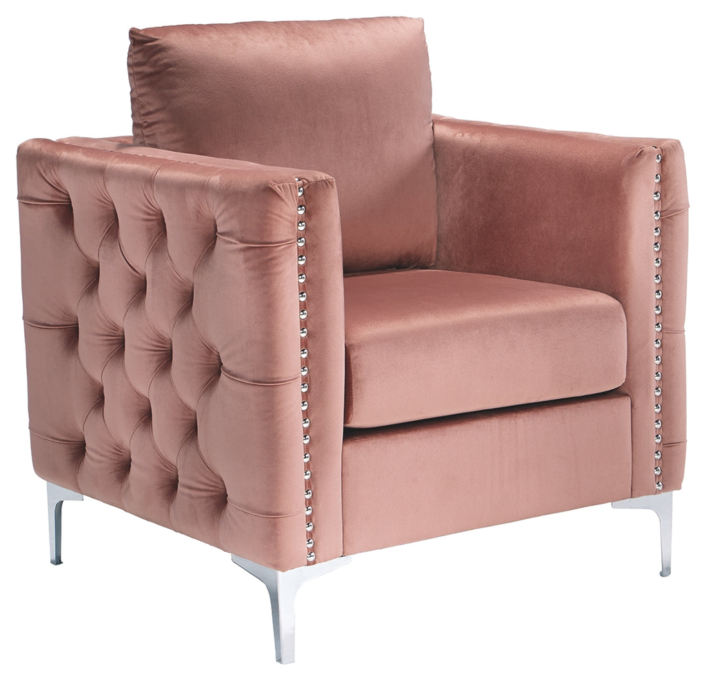 Lizmont A3000196 Blush Pink Accent Chair
