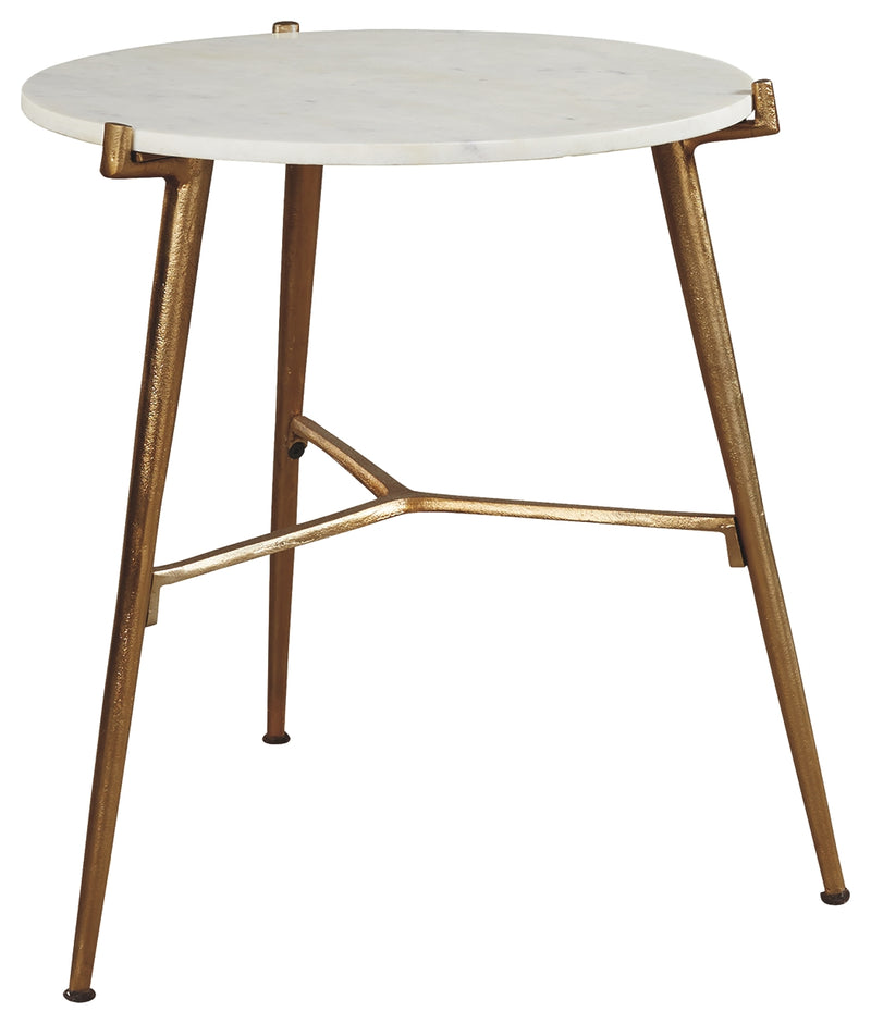 Chadton A4000004 WhiteGold Finish Accent Table