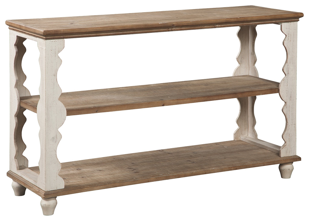 Alwyndale A4000107 Antique WhiteBrown Console Sofa Table