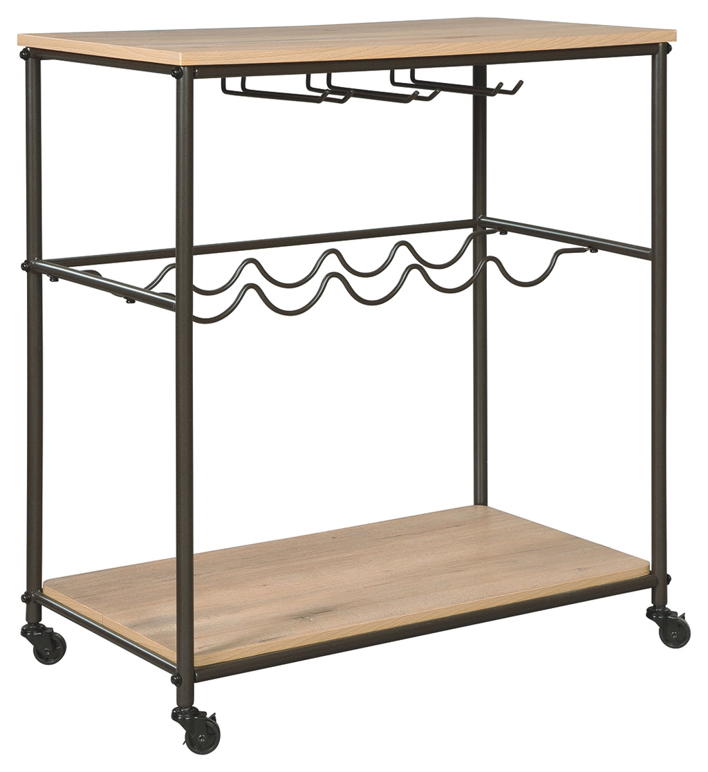 Jadonport A4000119 BrownBlack Bar Cart