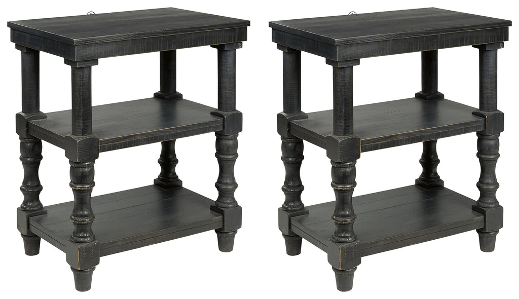 Dannerville A4000277 Antique Black 2-Piece End Table Set