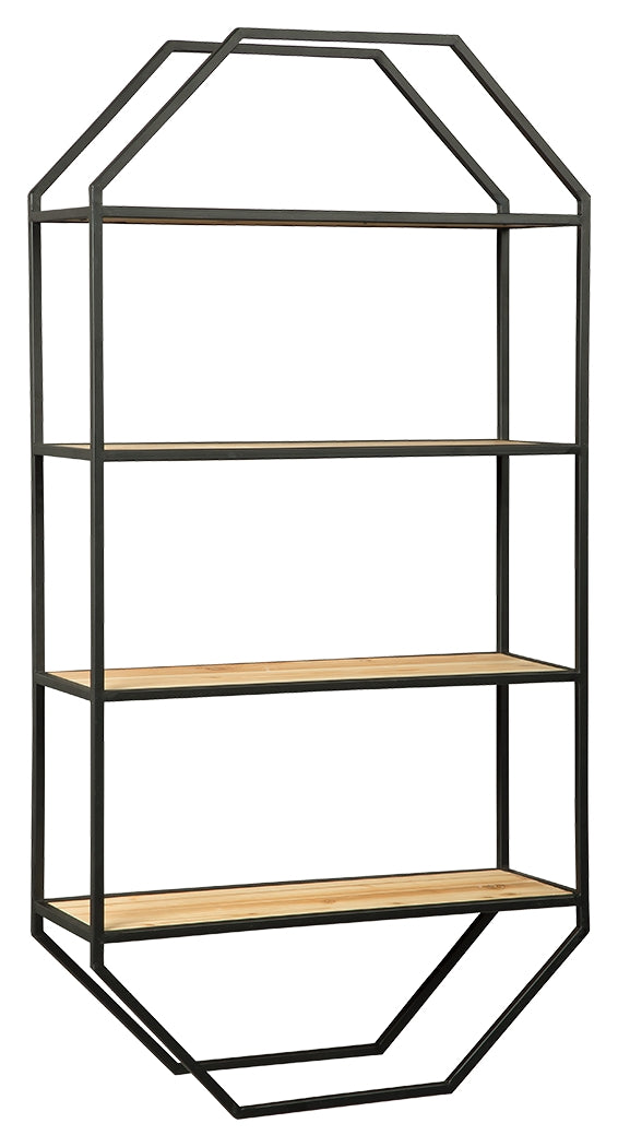 Elea A8010097 BlackNatural Wall Shelf