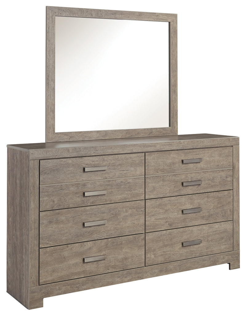 Culverbach B070B1 Gray Dresser and Mirror