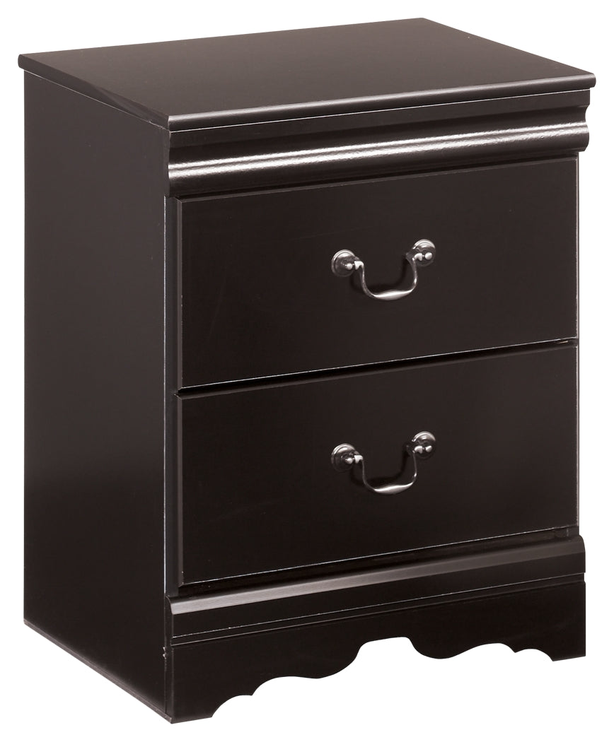 Huey Vineyard B128-92 Black Two Drawer Night Stand