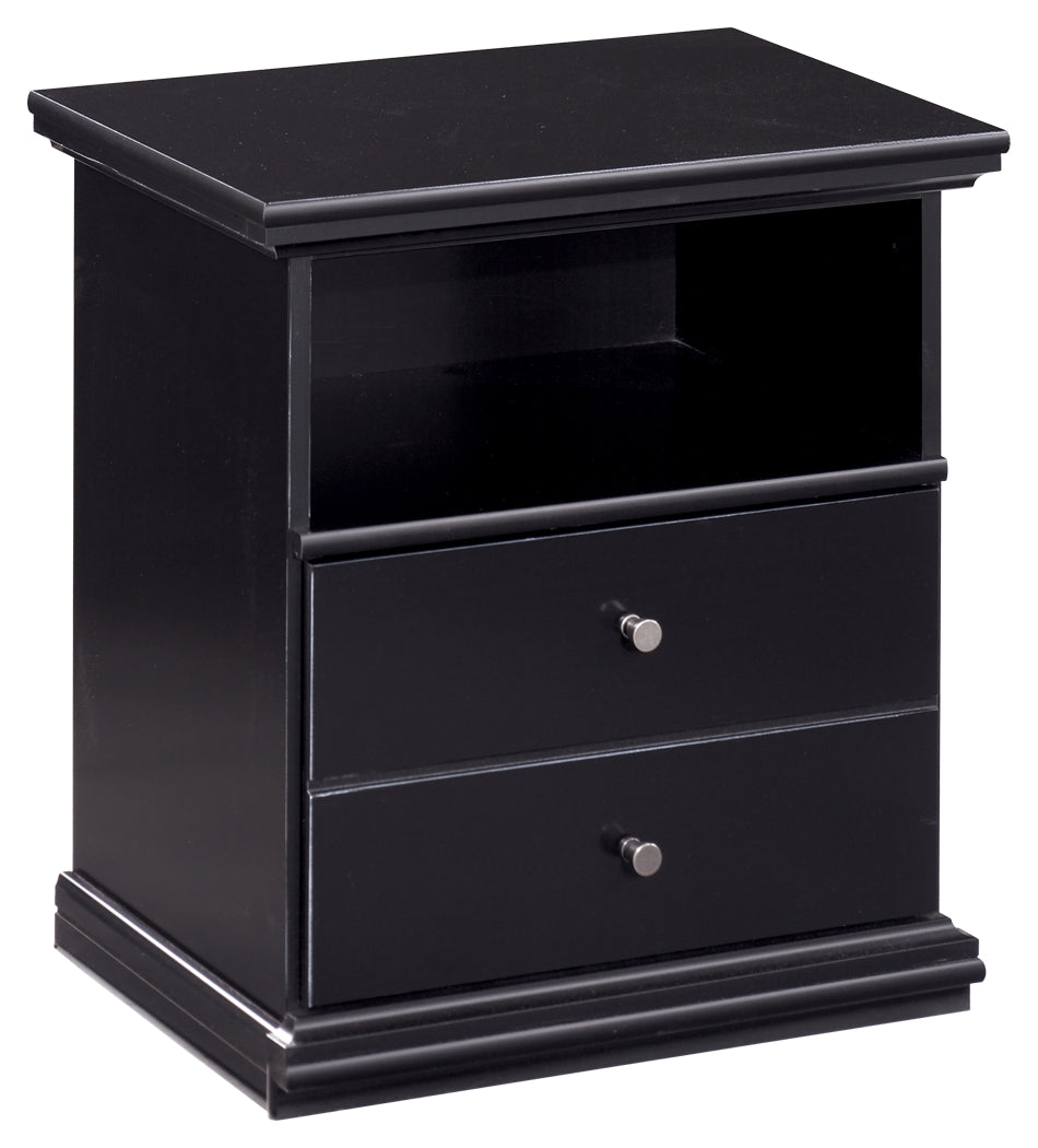 Maribel B138-91 Black One Drawer Night Stand