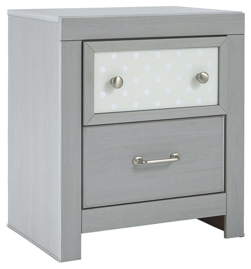 Arcella B176-92 Gray Two Drawer Night Stand