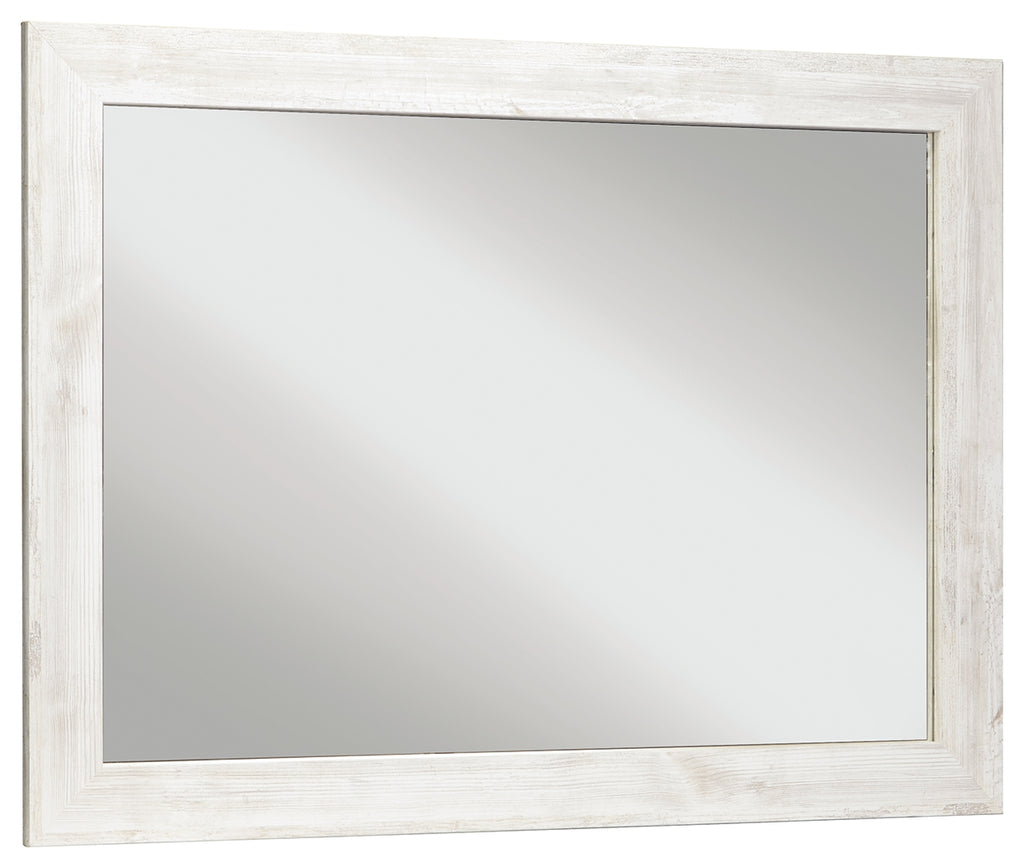 Paxberry B181-26 Whitewash Bedroom Mirror