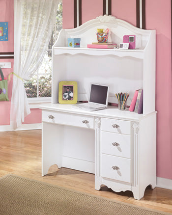 Exquisite B188-23 White Bedroom Desk Hutch