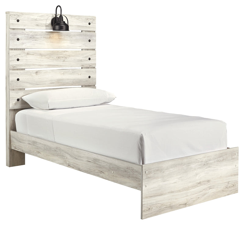 Cambeck B192B2 Whitewash Twin Panel Bed