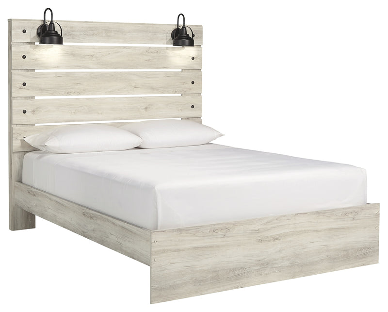 Cambeck B192B4 Whitewash Queen Panel Bed