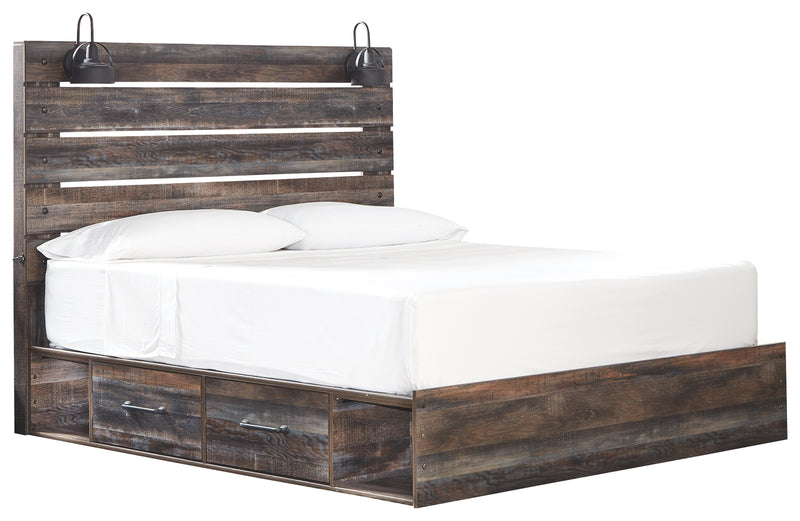 Drystan B211B54 Multi King Panel Bed with 4 Storage Drawers