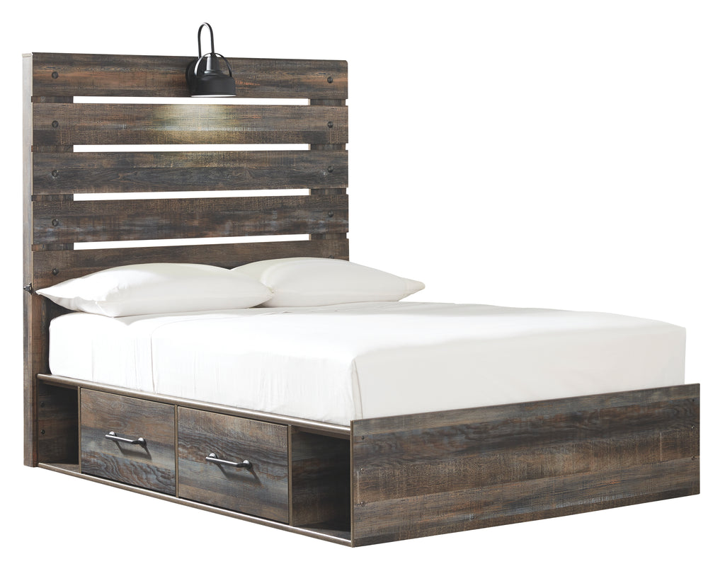 Drystan B211B9 Multi Full Panel Bed with 2 Storage Drawers
