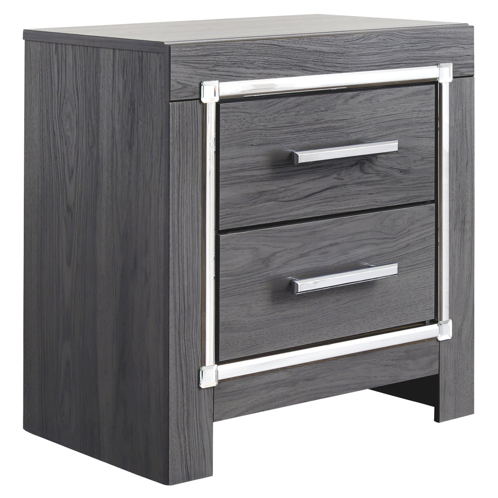 Lodanna B214-92 Gray Two Drawer Night Stand