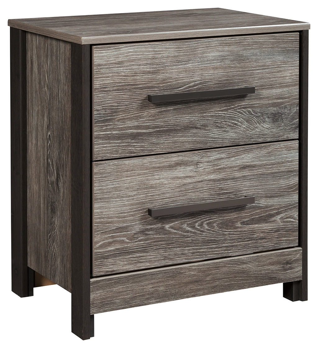 Cazenfeld B227-92 BlackGray Two Drawer Night Stand